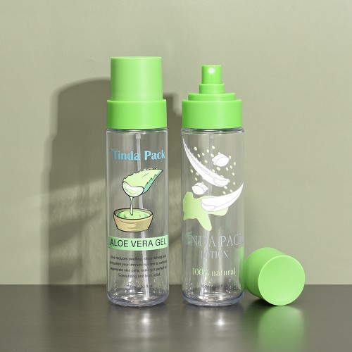Custom 160ml  PET Spray Bottle with Pump Cap for Facial Toner, Aloe Vera Lotion