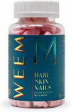 WEEM Hair Skin and Nails Gummies - Supports Healthy Hair - Vegan biotin Vitamins for Women & Men Supports Faster Hair Growth, Stronger Nails
