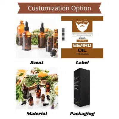 100% Organic Private Label Beard Growth Oil Premium OEM Beard Oil