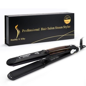 110-220V Voltage Salon Ceramic Steam Styler Hair Straightener