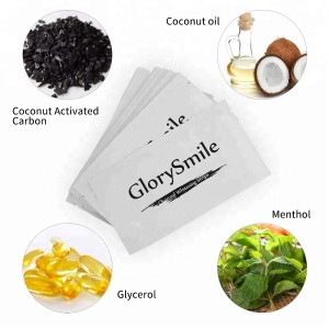 2020 Top Selling Organic Activated Coconut Charcoal Teeth Whitening Strips White Teeth Strips