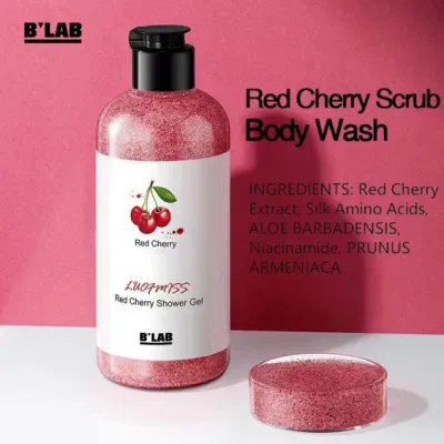 300ml Natural Fruit Extract Exfoliating Body Scrub Shower Gel