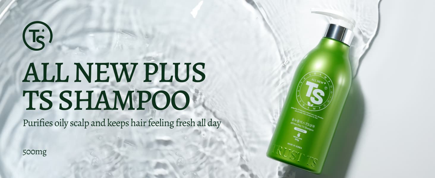All New Plus TS Shampoo with Biotin for Hair Loss Prevention  Therapy Shampoo for Damaged Hair 