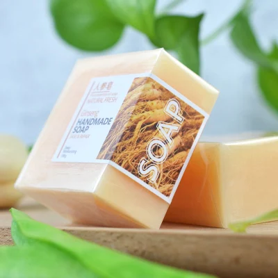 Beauty Cosmetics Skin Care Exfoliating Deep Moisturizing Ginseng Handmade Soap