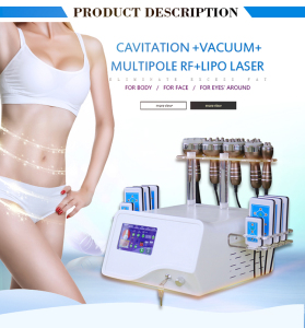 Body shaping face lift fat loss lipo laser cavitation 80k slimming cavitation rf machine