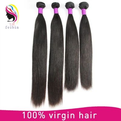 Brazilian Hair Weave Straight Human Hair Extensions with Closure