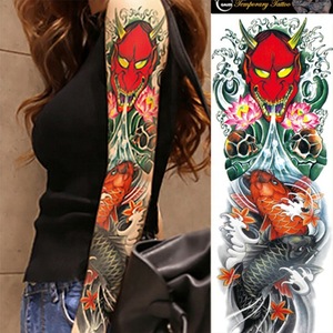 Cool Devil Waterproof Removable Temporary Tattoo Sticker Large Full Arm Tattoo Sticker For Men