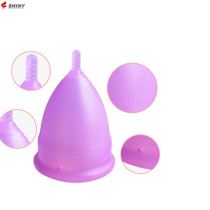 Custom free sample collapsible  lady cup menstrual medical grade silicone menstrual cup