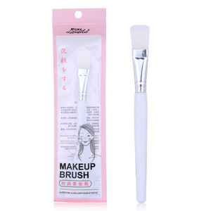 Custom logo DIY mask applicator makeup tools white color soft nylon hair facial mask brush for cosmetic