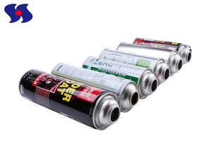 Diameter 65mm Necked-in Empty Aerosol Tin Cans 400ml
