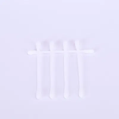 Disposable Plastic Stick Cotton Swab Round Pointed Heads Ear Swabs Cleaning Tool