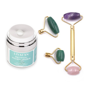 Factory direct supplier anti aging retinol cream and natural rose quartz jade roller