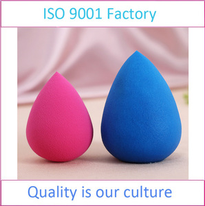 Factory Price Waterdrop Makeup Sponge Blending Cosmetic Powder Puff With Opp Dust Bag