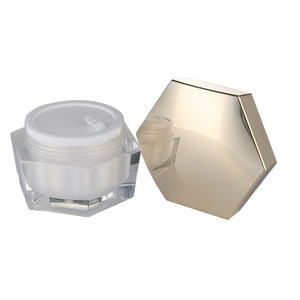 High quality luxury 30g 50g body lotion cream acrylic cosmetic jar wholesale