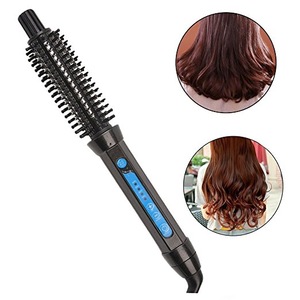 Hot iron electric best hair straightening rolling brush seen tv for hair perm machine EPS328