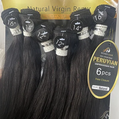 Mink Brazilian Raw Human Hair Weave Bundles Human Hair in Packet