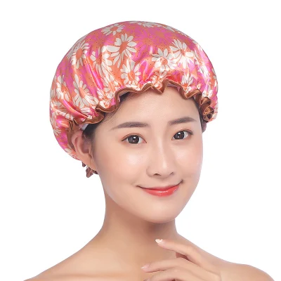 Multiple Shower Bonnet Thickened Bathroom Accessories Waterproof Oily Fume Cap Female SPA Hairdressing Salon Supplies Shower Cap