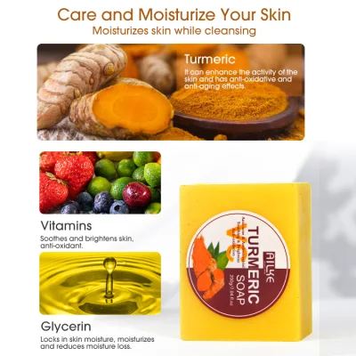 New Product Brightening Face Acne Clearing Men Best Seller Organic Bar Handmade Whitening Soap for Black Skin