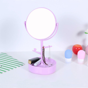 New Style Fashional multifunctional storage table  360 rotating makeup mirror