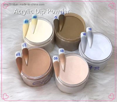 Nude Nail Fast Drying Acrylic Dipping Powder Colors Match Gel and Lacquer