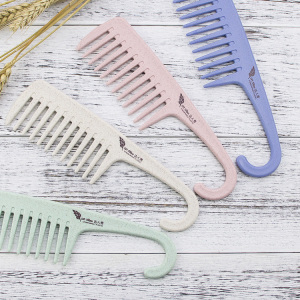 OEM travel cheap curling hairbrush wheat straw comb ladies salon hair brush