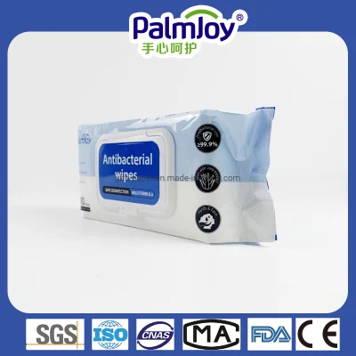 Palmjoy 100 Counts Antibacterial Surface Wipes for Adult or Hospital Use