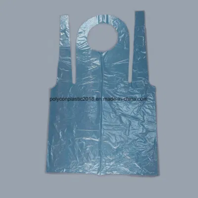 PE Barber Aprons Blue HDPE Material