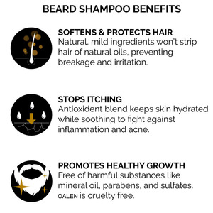 Private Label FDA Approved Organic Beard Care Products Cleansing And Moisturizing Beard Shampoo