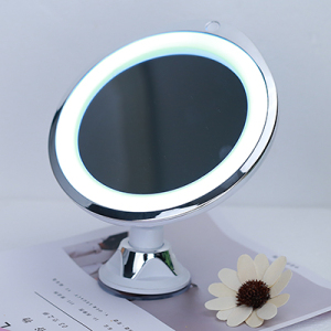 Round Bath mirrors Modern Smart Silver Frame Bathroom Vanity Led Mirror Anti-Fog Mirror