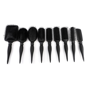 Salon Rotating soft handle grip Hairbrush