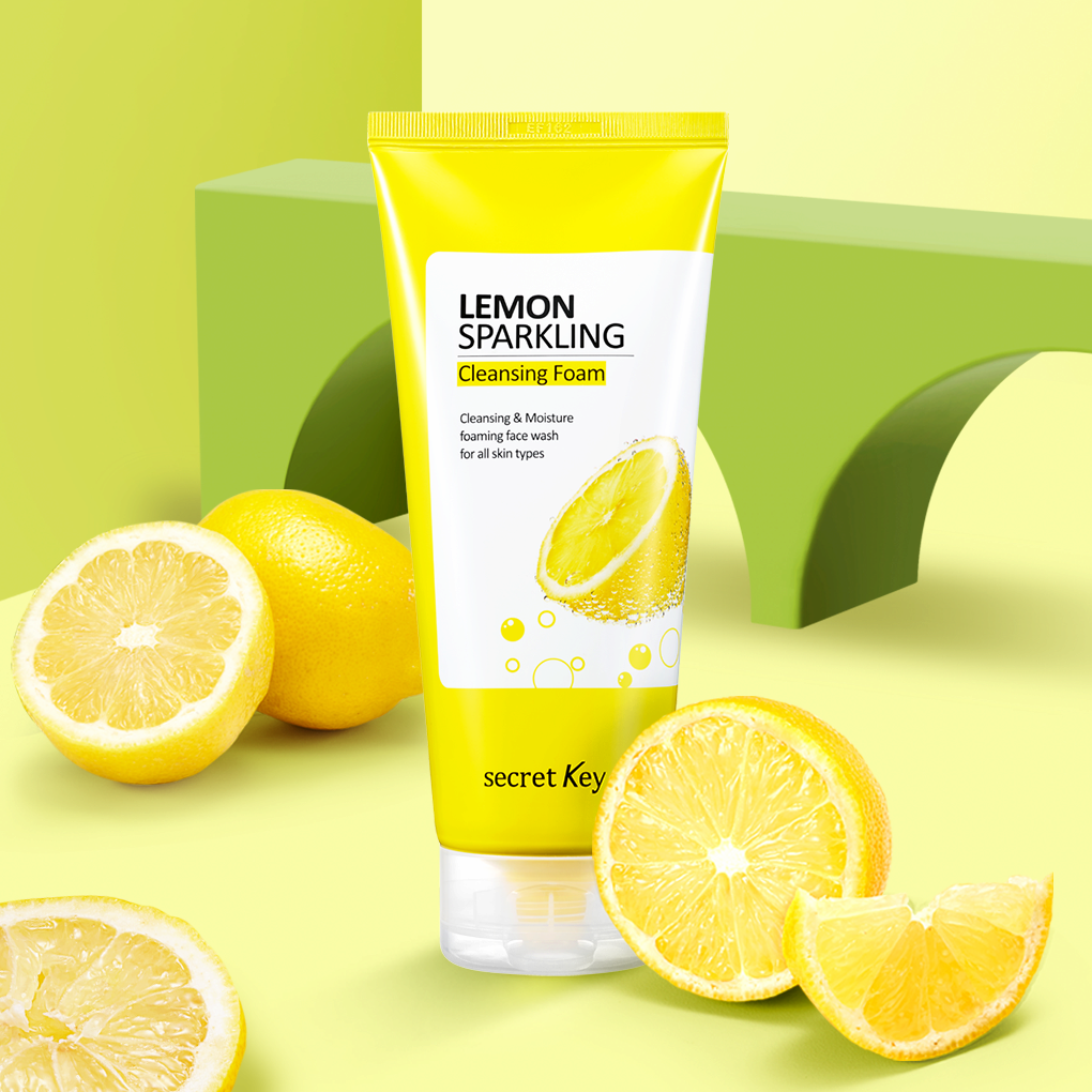 Secretkey Lemon Sparkling Cleansing Foam 200g