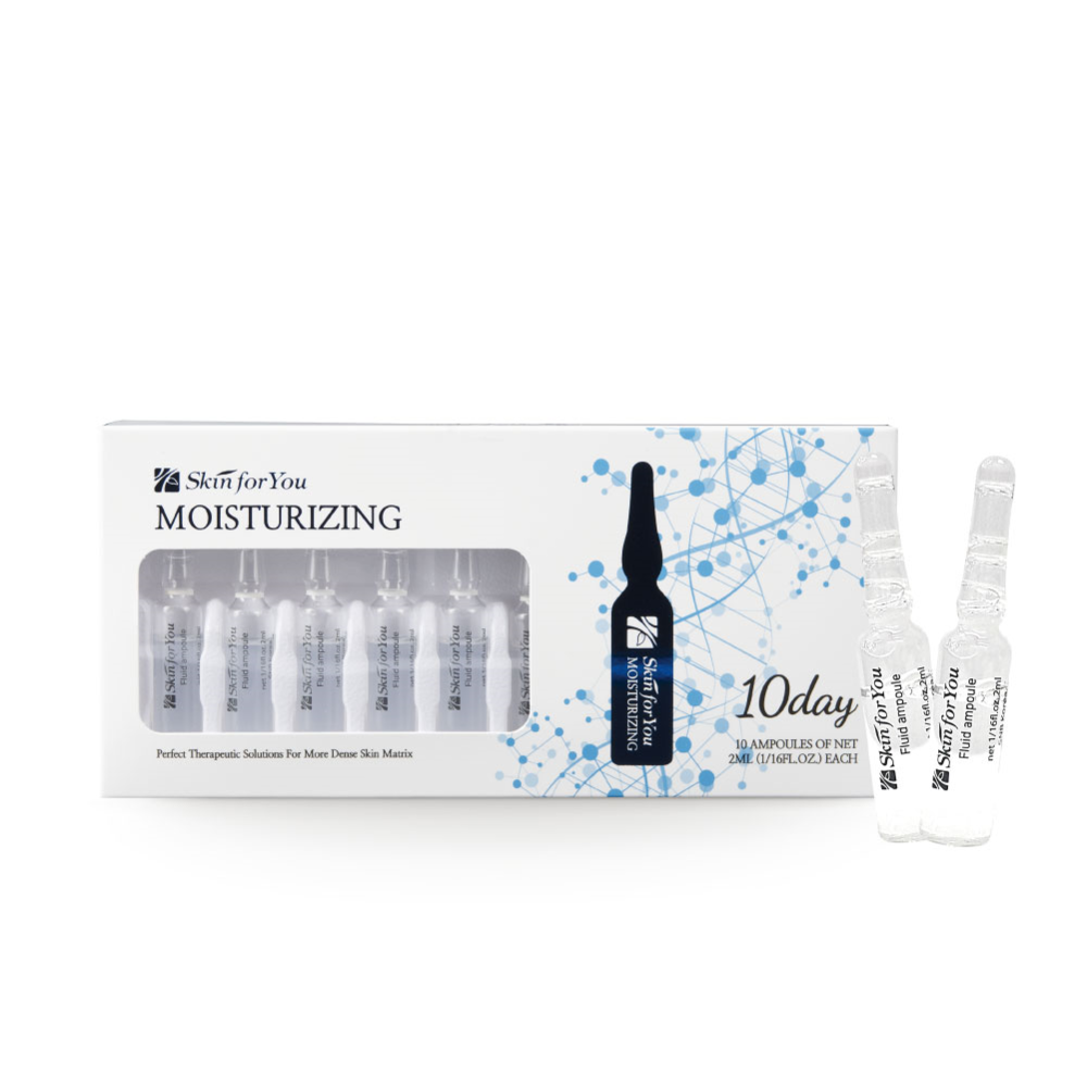 Skin For You Moisturizing Fluid Ampoule 2ml*10EA - Deep Hydration for Enhanced Moisture 