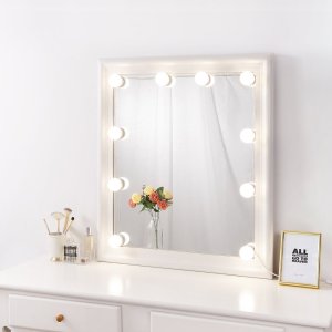 Wholesale Hollywood Touch Sensor Switch Mirror Desktop Beauty Led Light Makeup Mirror With 12pcs Light Bulbs Vanity Mirror