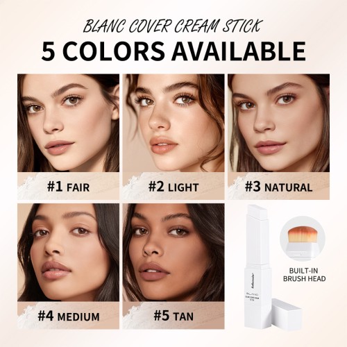 High Quality Lakerain Mild Formula Moisturizing Light Natural Concealer Even Skin Color Discoloration Foundation Make-up Stick