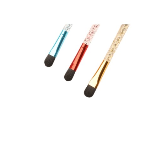 Wholesale New Single Synthetic Hair Makeup Brush for Face Use Beginner-Friendly Beauty Tool with Plastic Handle