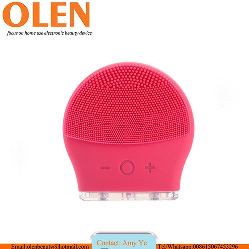 Portable Waterproof Sonic Face Cleansing Washing Machine Massage Brush Electric Silicone Facial Cleanser Brush