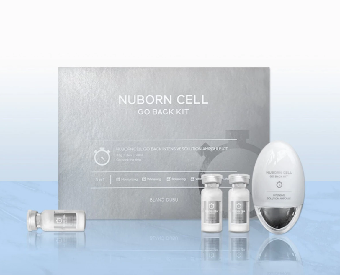 Nuborn Cell Go-Back Intensive Recovery Kit Human Stem Cell Collagen AntiAging Antiwrinkle Whitening Korean beauty Skincare