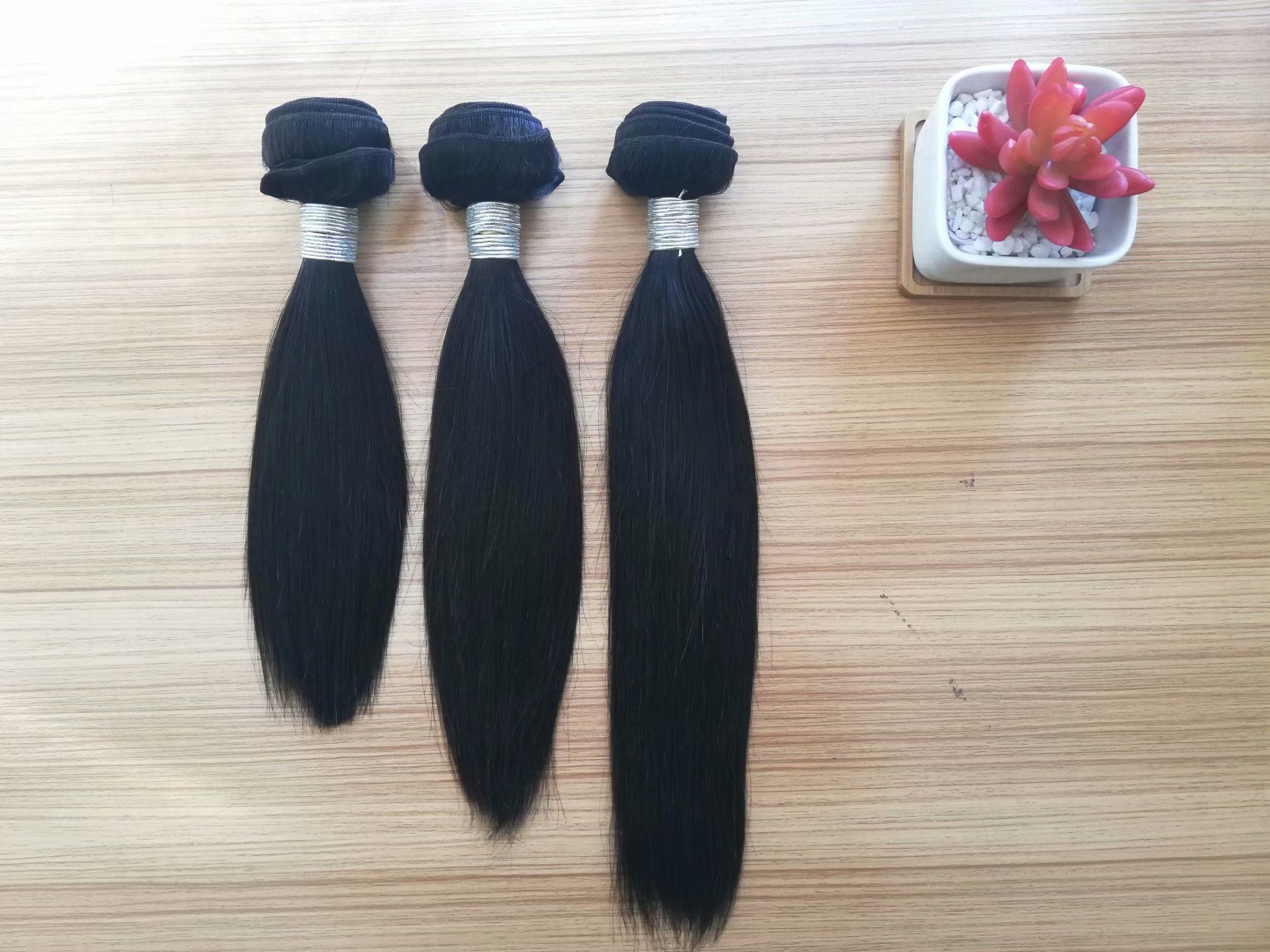 Unprocessed raw hair weft