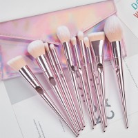 Makeup Brush Set 10Pcs Premium Synthetic Foundation Powder Concealers Eye shadows Blush Makeup Brushes