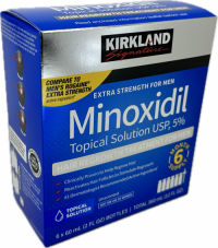Kirkland Minoxidil  5% Extra Strength Men Hair Solution 6 Month Supply