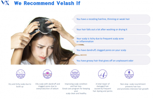 Velash Expert Scalp Treatment 11 Cell Growth Factors, CICA Calming Care