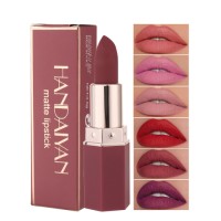 Handaiyan Mineral Matte Lipstick 6 Colours Non-flaking Non-stick Long-lasting Moisturizing Waterproof