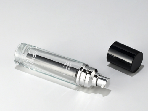 Custom Caviar Shape Clear Glass Bottle Luxury Cosmetic Spray Bottle for Skincare Serum & Toner