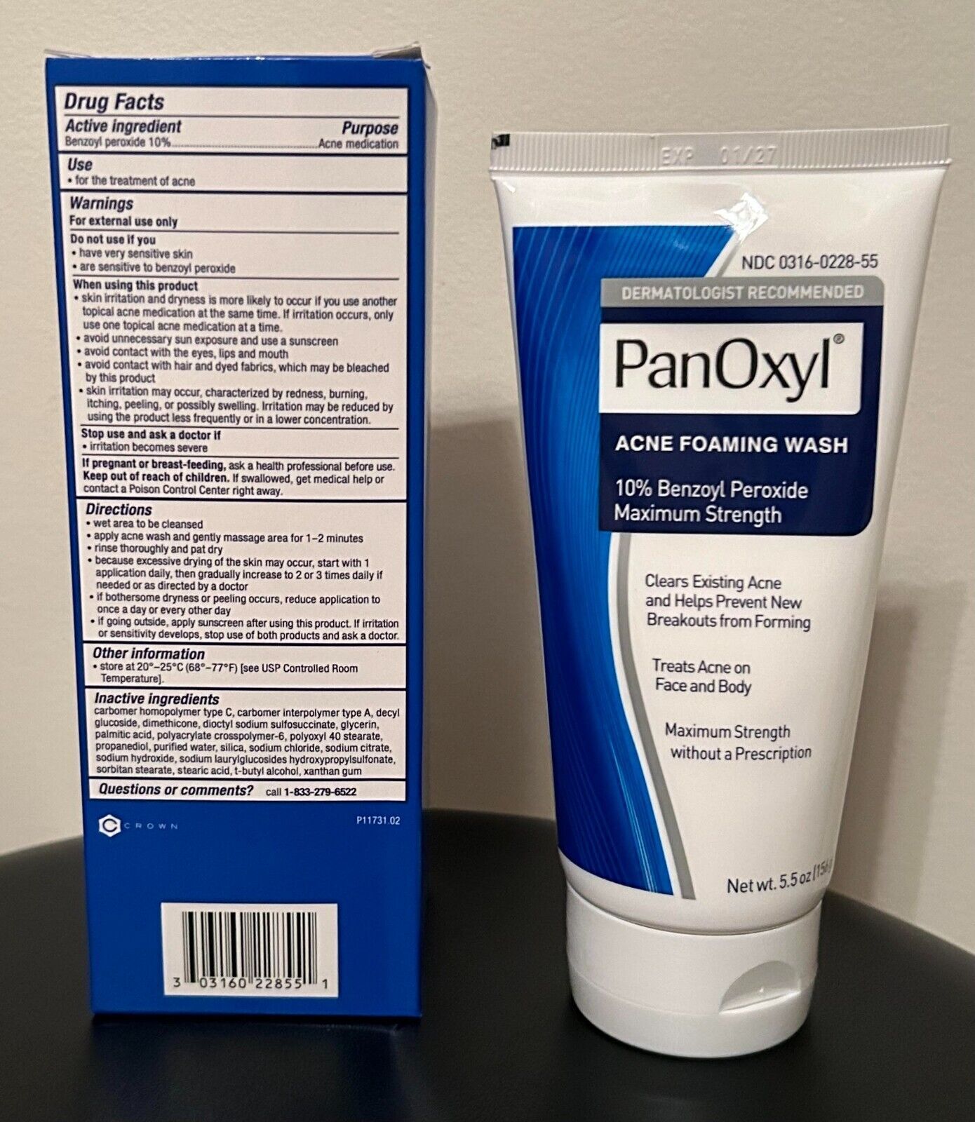 PanOxyl Acne Foaming Wash Benzoyl