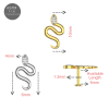 G23 Grade Titanium Tragus Piercing Push Fit with Flat Back Labret