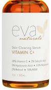 Eva Naturals Vitamin C Serum Plus 2% Retinol, 3.5% Niacinamide, 5% Hyaluronic Acid, 2% Salicylic Acid, 10% MSM, 20% Vitamin C - Skin Clearing Serum - Anti-Aging Skin Repair, Face Serum (1 oz)