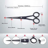 New Blue & Sliver hair scissors High quality hair scissors professional cut hair styles barber shears scissors With Comb