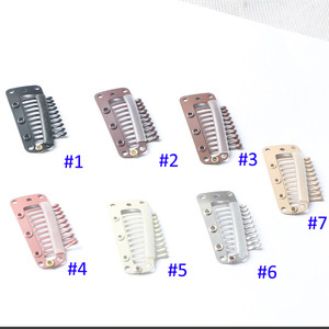 10 teeth 3.6cm wig snap clips for Jew wigs