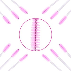 100 PCS Disposable Eyelash Brushes/ Mascara Wands Eyebrow Applicator