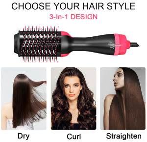 2019 Hot sale Hot Air Spin Brush and One-step Hair Dryer & volumizer hot air brush hot air styler brush